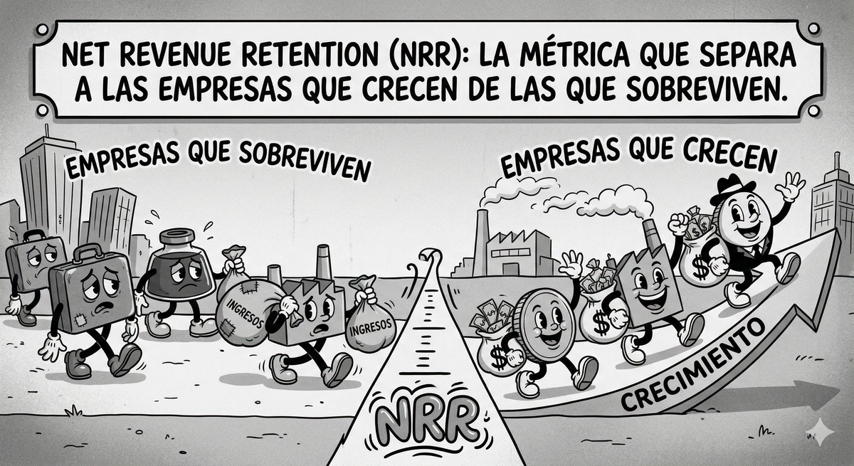 Net Revenue Retention (NRR): La métrica que separa a las empresas que crecen de las que sobreviven