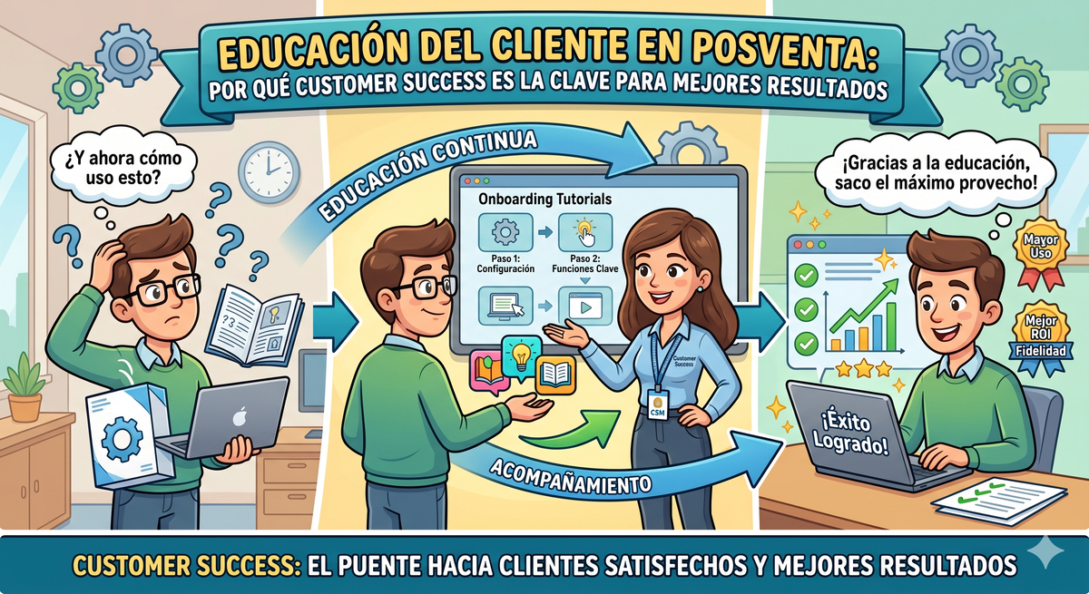Educación del Cliente en Posventa: Por Qué Customer Success Es la Clave para Mejores Resultados