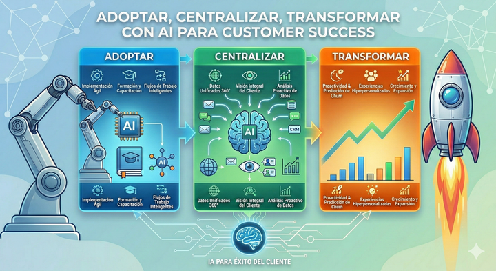 Adoptar, Centralizar y Transformar. IA para Equipos de Customer Success