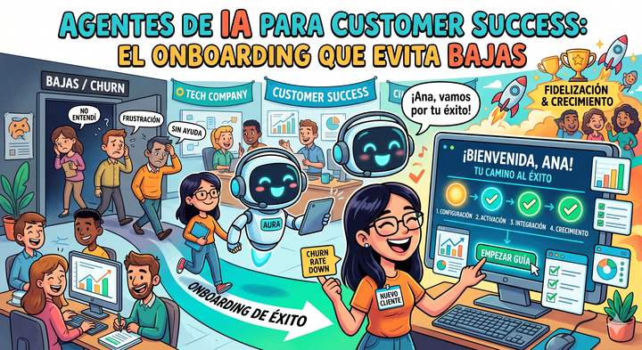 Agentes de IA para Customer Success: el onboarding que evita bajas